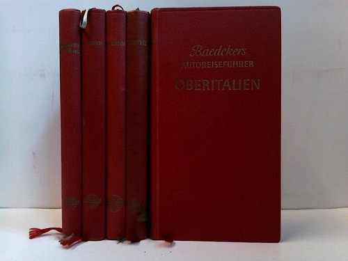 Konvolut baedekers - 5x,
