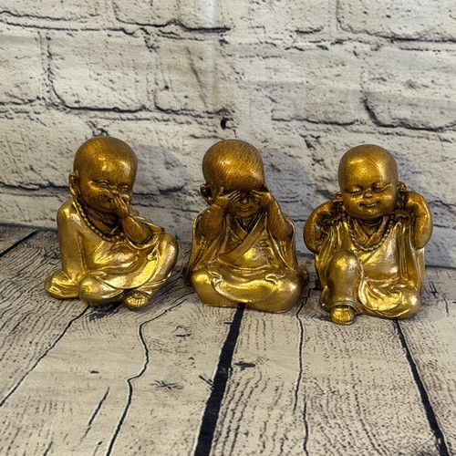 Bronze 10cm 3er set weise - bronze,