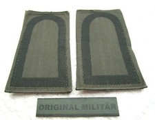 KLETT Rangabzeichen Heer Stabsunteroffizier schw/oliv Schulter Klappen Schlaufen