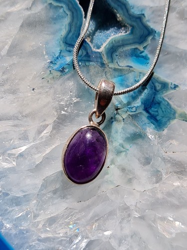 Amethyst cabochon silber - amethyst,