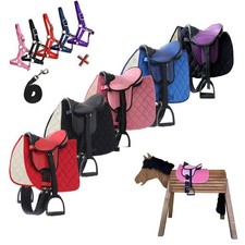 Holzpferde Sattel mit Halfter