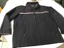 Herren Jacke Übergangsjacke dunkelblau Reißverschluss Größe XL Innenfutter Mesh