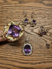 amethyst Silber 925 set