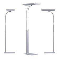 LUXO GLAMOX "SILVY" - Stehleuchte Deckenfluter Büroleuchte / 2-fach schaltbar