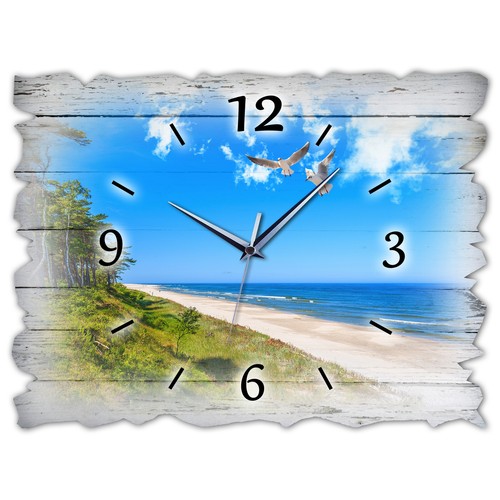 Holz wanduhr leise - holz,