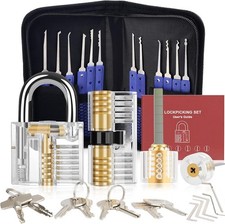 36 Stück Lockpicking Set, [Schwierigkeit Upgrade] Dietrich Set mit 4 Transparent