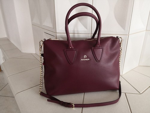 Aigner handtasche burgundy - handtasche,