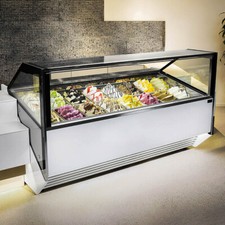Profi Eisvitrine LaSquadra Marisa Eiscafe Eisdiele | Eistheke bis 32 Eisbehälter