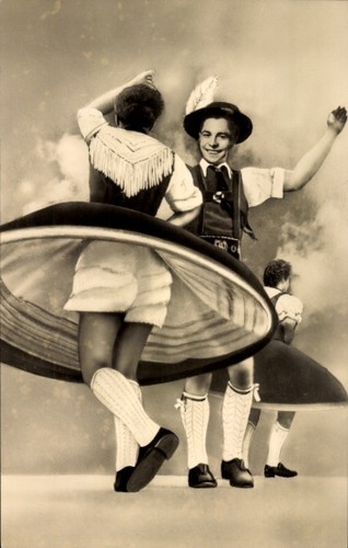 Bayerische tracht tanzende - tracht,,
