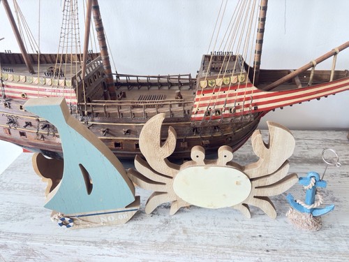 Maritime deko 3tlg holz - 3tlg.,