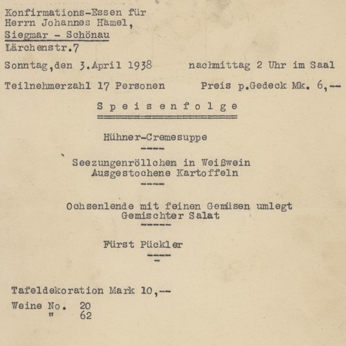 Menükarte siegmar - menükarte,