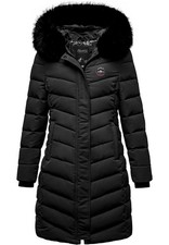 Damen Gefütterte Dicke Winter Jacke Mantel Parka mit Kapuze RJ-8016
