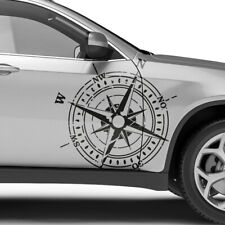 Auto Aufkleber Grunge Kompass Destroyed Windrose Offroad Sticker Dekor #1419-60