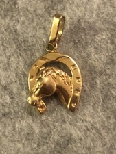 Vintage Anhänger Goldplatte