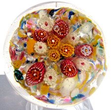 Briefbeschwerer Paperweight LAUSCHA ANTIK Millefiori Design