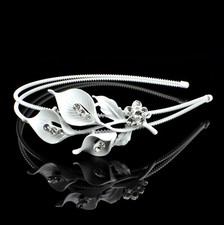 Haarreifen Brautschmuck Tiara Diadem gold silber mit Perlen und Strass