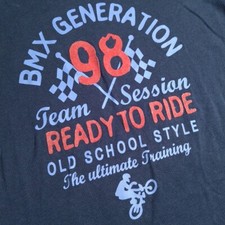 Langarm-Shirt Longsleeve Gr. 98/104 Bike BMX Fahrrad blau rot  Junge TCM Tchibo