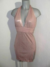 Rosa metallisches glanz - glanz, kleid