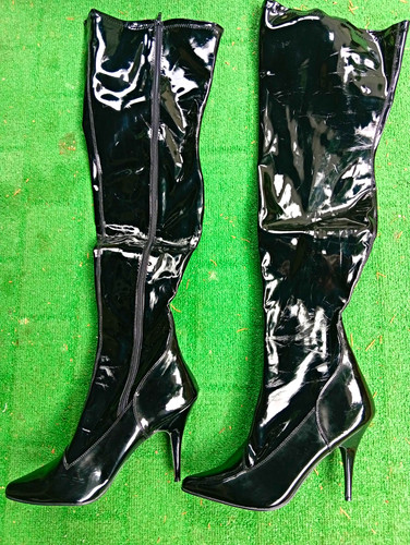 Pleaser kniehoch lackleder - ,