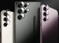 Camera Glass Lens For Samsung Galaxy S25 S24+Ultra Camera Linse Metall Ring Case