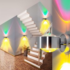 Wand Lampen Design Flur Strahler Spot Wandlampe Chrom Wohn Zimmer Leuchten grün