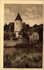 Dinkelsbühl Bayern Mittelfranken ca. 1910 Faulturm Schuldturm Rothenburger Teich