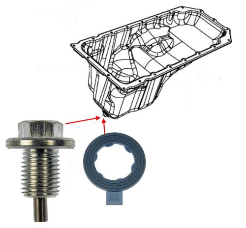 ölablaßschraube mit magnet - mit,