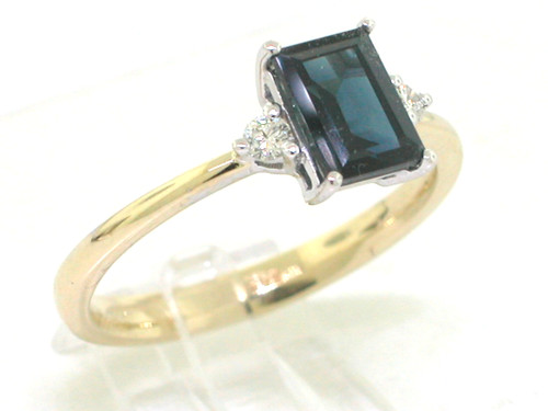 Saphir ring 585 - ring, 14kt