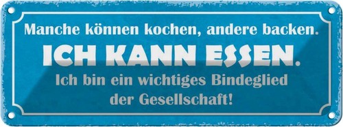 Blechschild 10x27 manhe - blechschild,