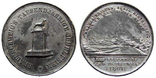Medaille zur tausendjährigen - medaille,