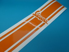 Vespa V50 PK PX GL GT Schriftzug Banner Beinschild Aufkleber Dekor Orange