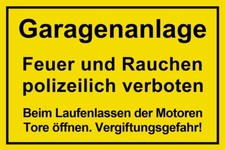 ⭐ Schild - Garagenanlage -