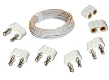 5 Stecker, 2 Kupplungen 2,5m