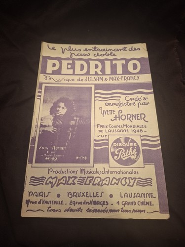Partition pedrito yvette - pedrito,