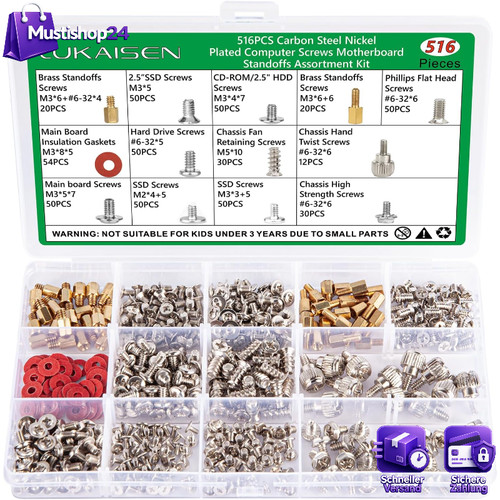 Schrauben set 516 stk - 516, pc