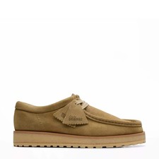 NEW - Official Clarks Originals The Wallabee Scout Lo Dark Sand Suede