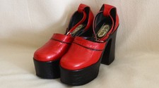 Plateau Damenschuhe - Vintage original 70er Jahre - Glam Rock