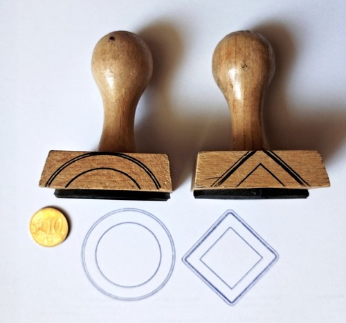 Alte ddr stempel 2x - alte,
