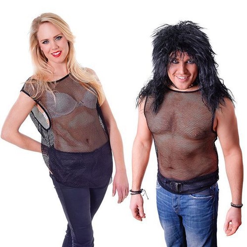 Rocker netzshirt ärmelloses - netzshirt,