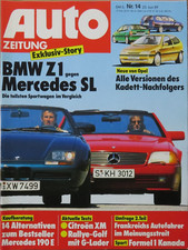 Auto Zeitung 14/89 Mercedes