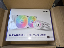 NZXT Kraken Elite 240 RGB 2x120mm AiO CPU-Kühler Wasserkühlung Weiß PC Lüfter