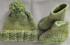Handgestricktes babyset mütze - handgestricktes,