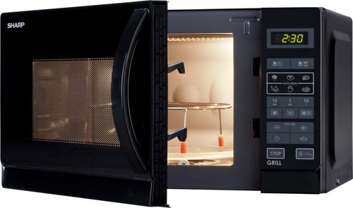 Sharp mikrowelle 2in1 r642bkw - mikrowelle,