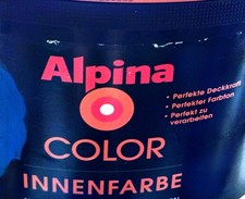 Alpina Wandfarbe Die Schwarze Serie 5 Liter Behälter Mit Ca 4,8 Liter Blau