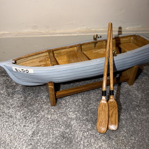 Vintage holz modell ruderboot - vintage,