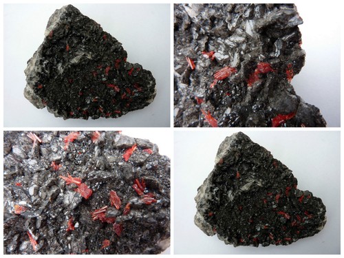 Realgar sur calcit marokko - calcit,