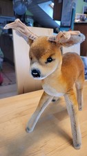 grosses antikes Steiff Reh Bambi 1950/60er Jahre mit Knopf
