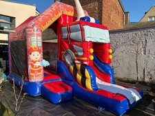 Hüpfburg Feuerwehr mit