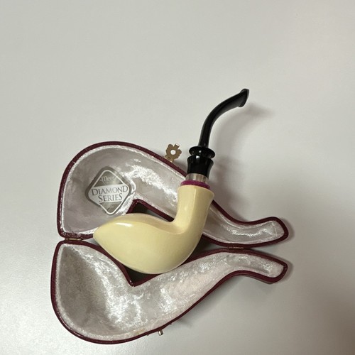 Meerschaumpfeife mit silber - mit,