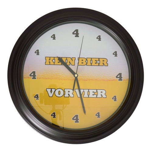 Kein bier vor - vor, wanduhr